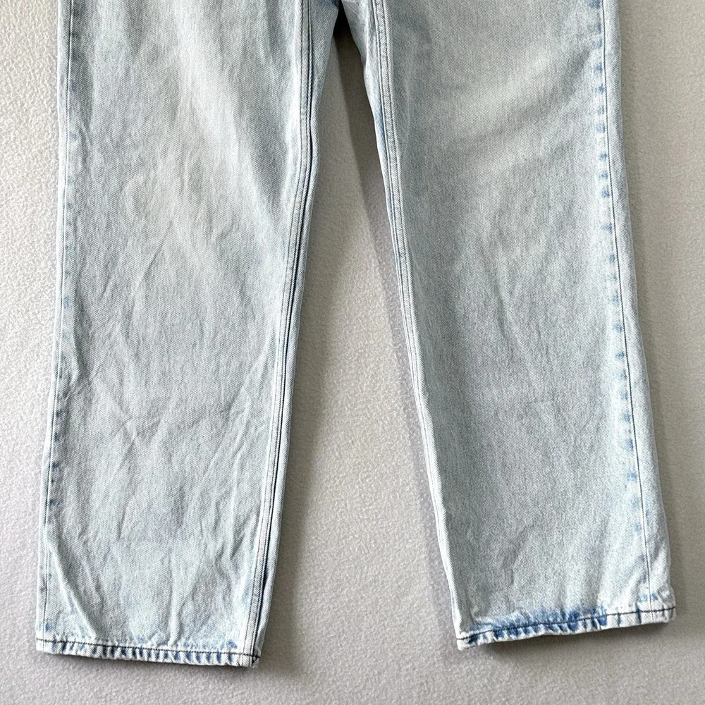 AMI Alexandre Mattiussi Jeans Mens 33 Loose Fit Cotton Denim Baggy Button Fly